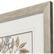 Flowering Botanical Green and Beige and Blue and Brown Framed Art