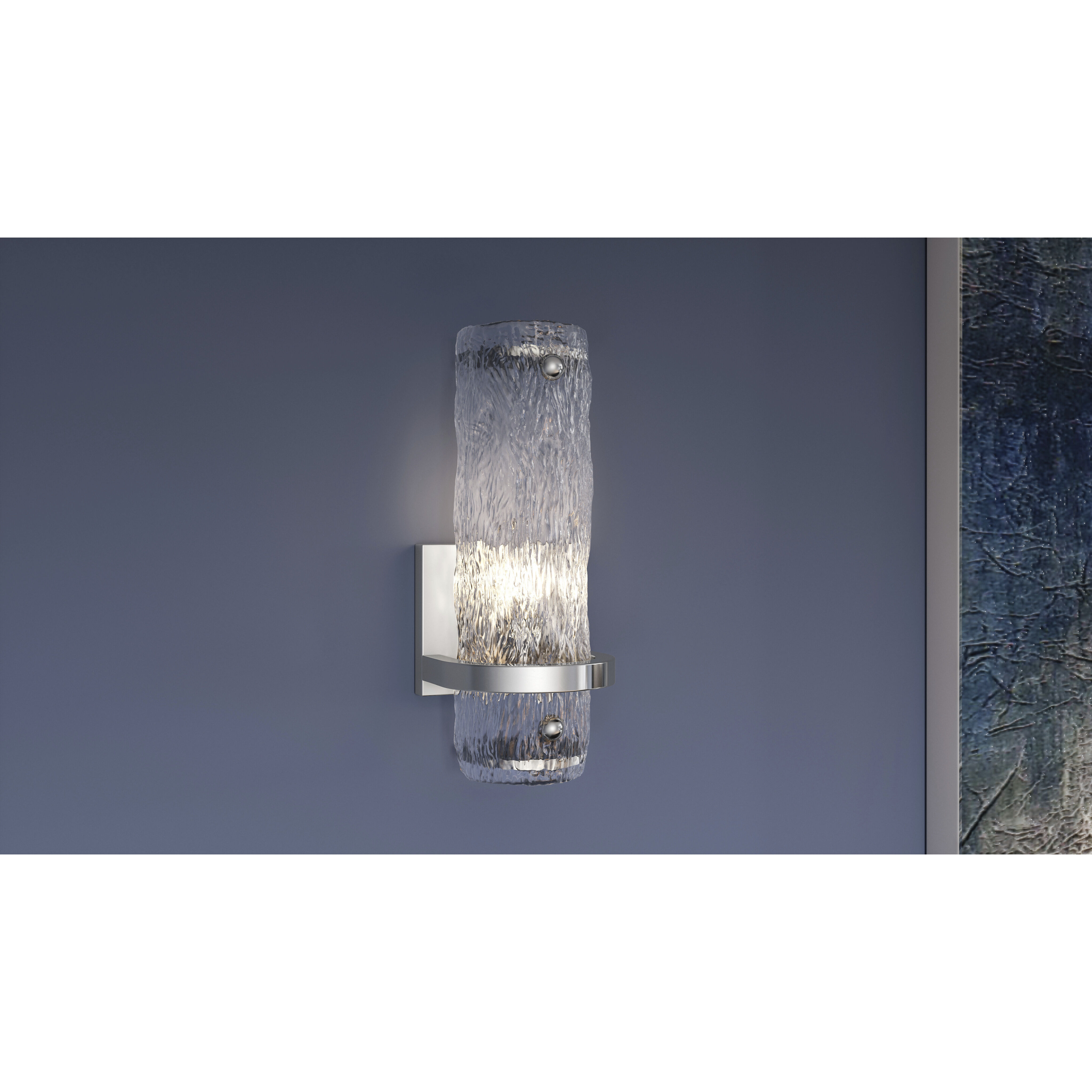 Pell 5 inch Polished Chrome Wall Sconce Wall Light, Small