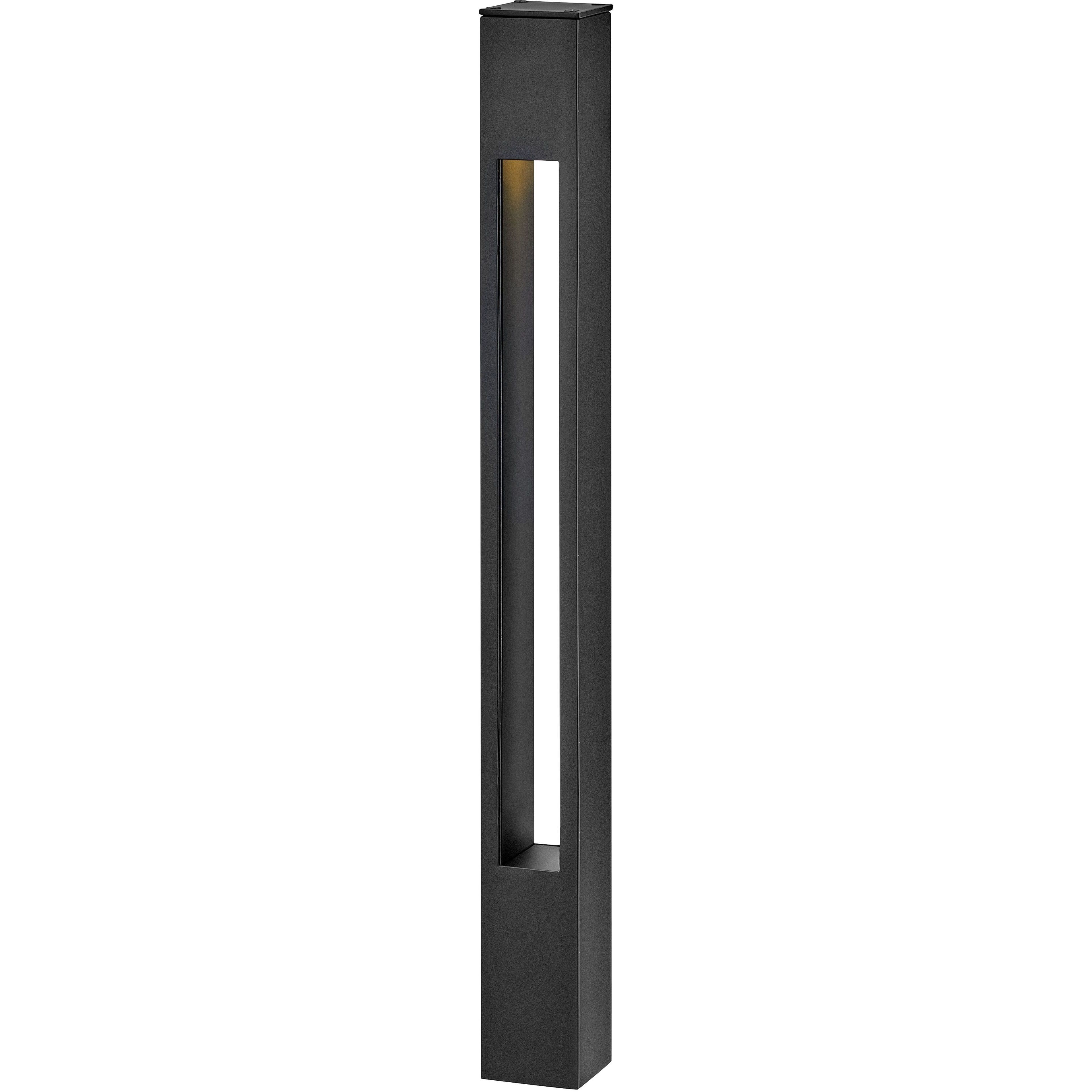 Atlantis 12v 4.00 watt Satin Black Landscape Path Bollard, Square