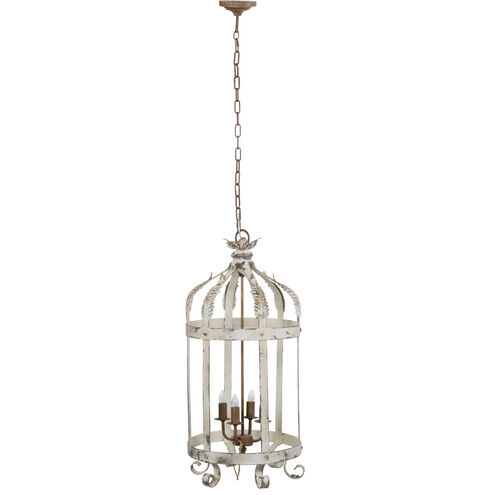 Imre 18 inch Antique White Chandelier Ceiling Light