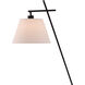Kiowa 53 inch 60 watt Satin Black Floor Lamp Portable Light