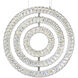 Celina LED 20 inch Chrome Down Chandelier Ceiling Light