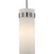Crosby 1 Light 4 inch Brushed Nickel Cylinder Mini Pendant Ceiling Light