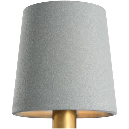 Visual Comfort Clip Blue Linen Empire 5 inch Empire Shade, 5in