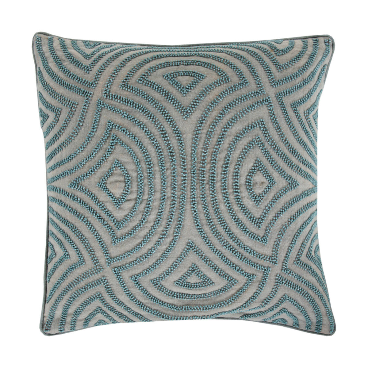Skinny Dip 20 X 20 inch Aqua and Denim Throw Pillow