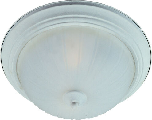 Essentials - 583x 2 Light 14 inch Textured White Flush Mount Ceiling Light