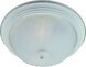 Essentials - 583x 2 Light 13.5 inch Textured White Flush Mount Ceiling Light