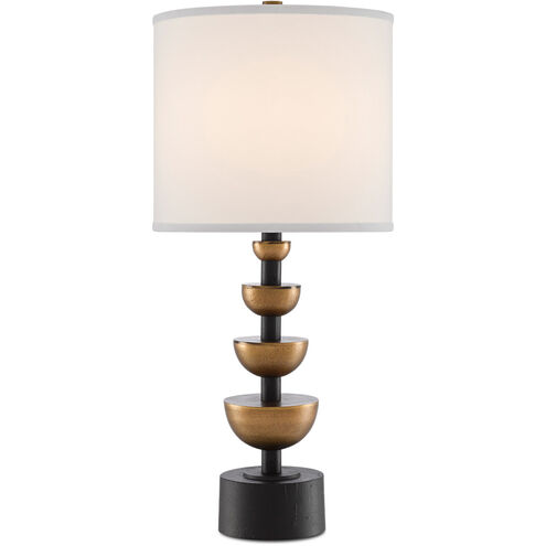 Chastain 29 inch 150 watt Antique Brass/Black Table Lamp Portable Light