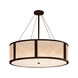 Clouds LED 48 inch Dark Bronze Drum Pendant Ceiling Light in 6000 Lm LED