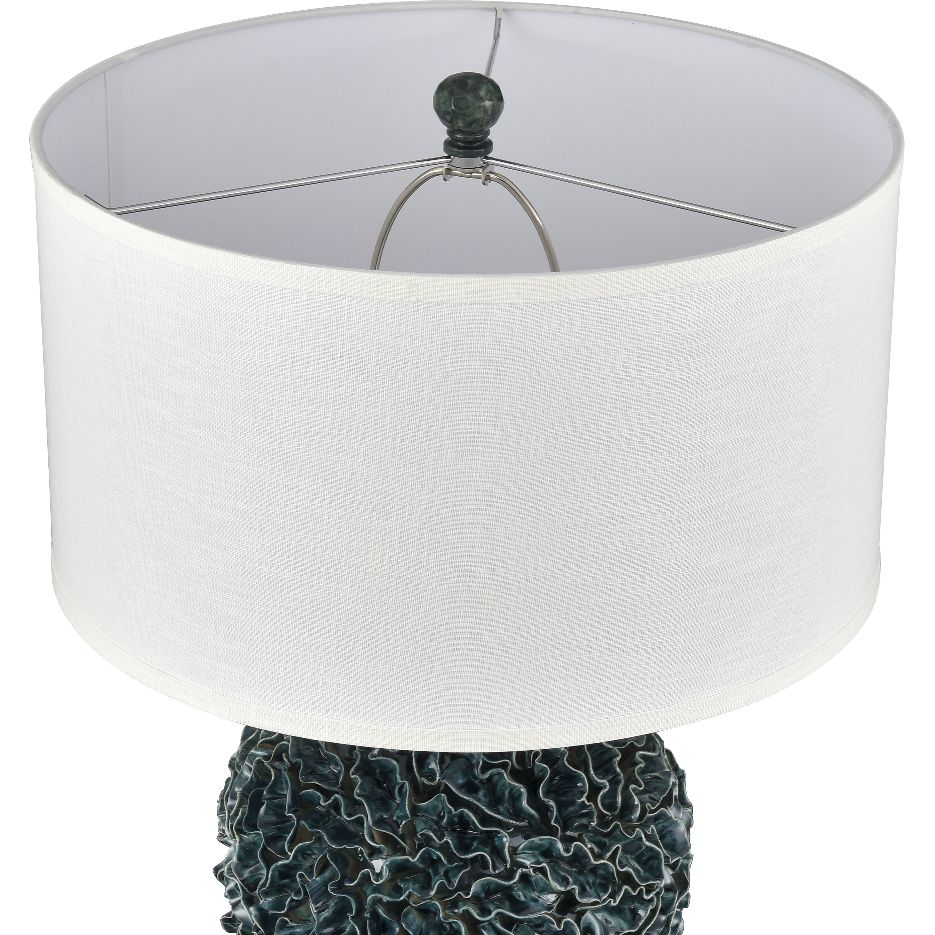 Larkin 27.5 inch 150 watt Dark Green Table Lamp Portable Light