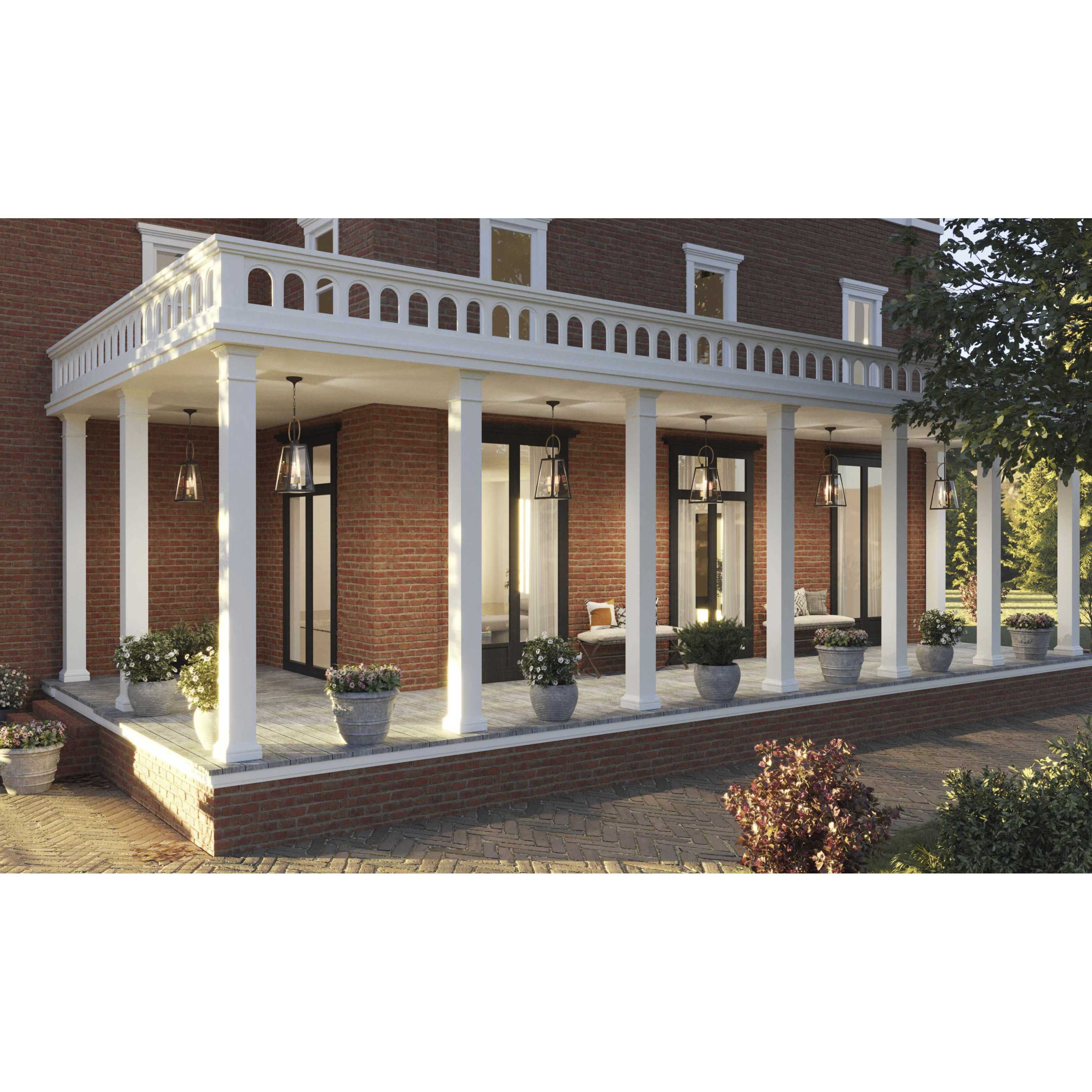 Barnett 2 Light 11 inch Antique Bronze Outdoor Hanging Lantern