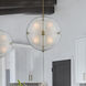 Sussex LED 18 inch Winter Brass Pendant Chandelier Ceiling Light