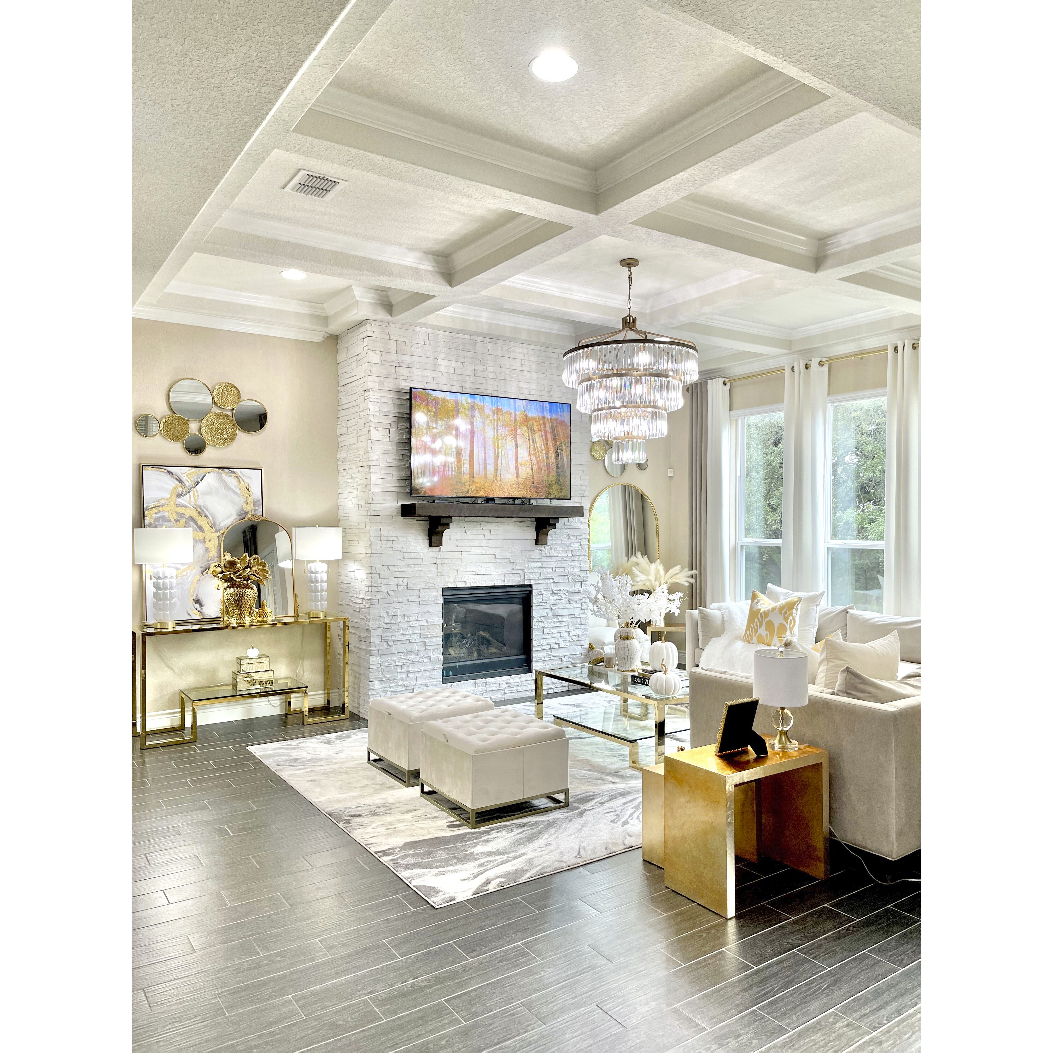 Social Club 19 Light 36 inch Gold Chandelier Ceiling Light