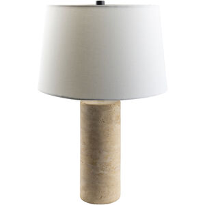 Agate 22 inch 60 watt Beige Accent Table Lamp Portable Light