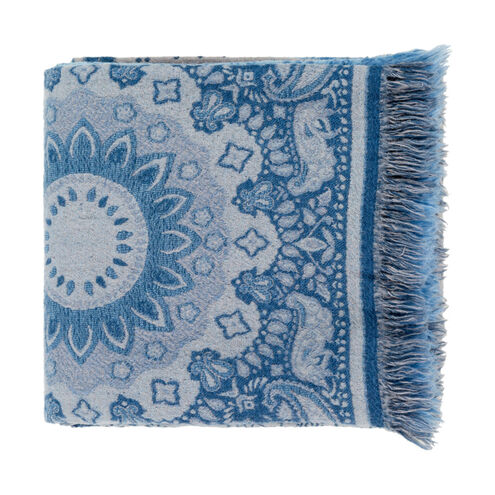 Indira 70 X 50 inch Denim/Medium Gray/Dark Blue Throws, Rectangle