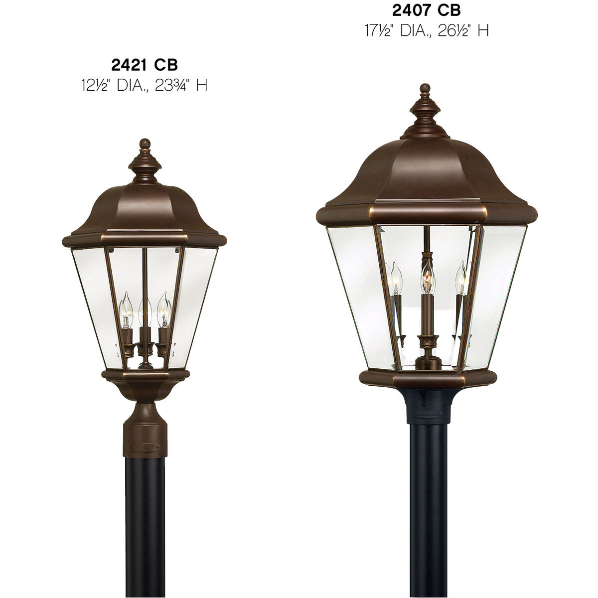 Hinkley Lighting Clifton Park Copper Bronze Outdoor Post Light