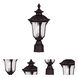 Oxford 1 Light 15.5 inch Bronze Outdoor Post Top Lantern