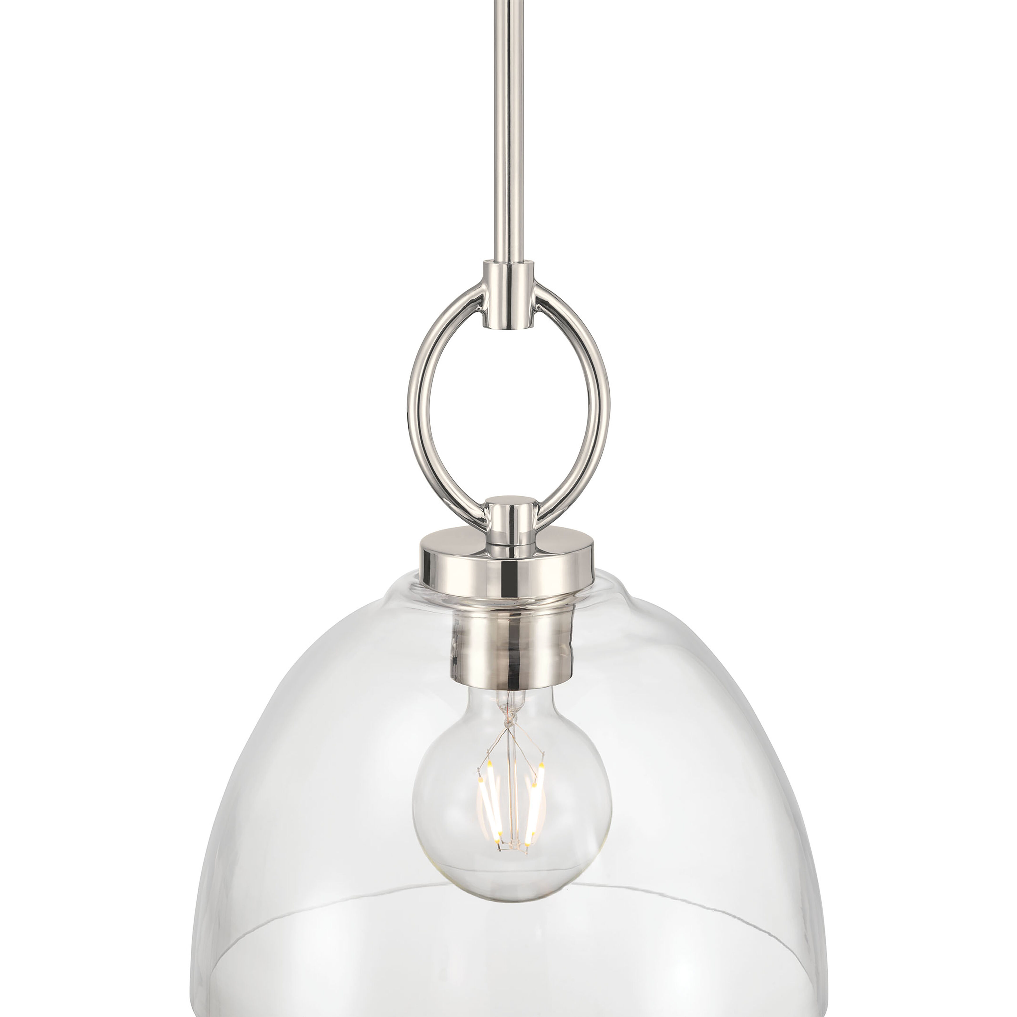 Velto 1 Light 10 inch Polished Nickel Pendant Ceiling Light