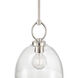 Velto 1 Light 10 inch Polished Nickel Pendant Ceiling Light