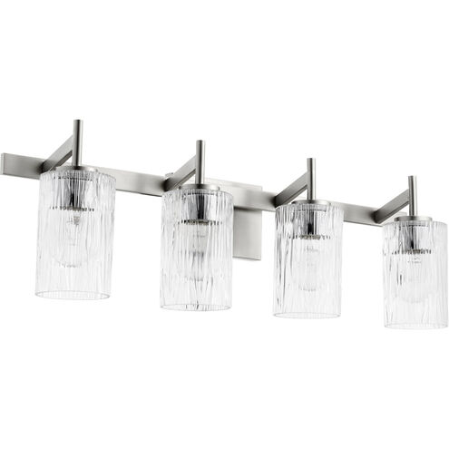 Fort Worth 4 Light 29 inch Satin Nickel Vanity Light Wall Light