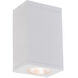 Cube Arch LED 5.5 inch White Outdoor Flush in Spot, 85, 2700K