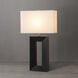Julie 30 inch 23 watt Ebony and Weathered Brass Standing Table Lamp Portable Light