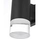 Jase 1 Light 9 inch Black Outdoor Wall Sconce