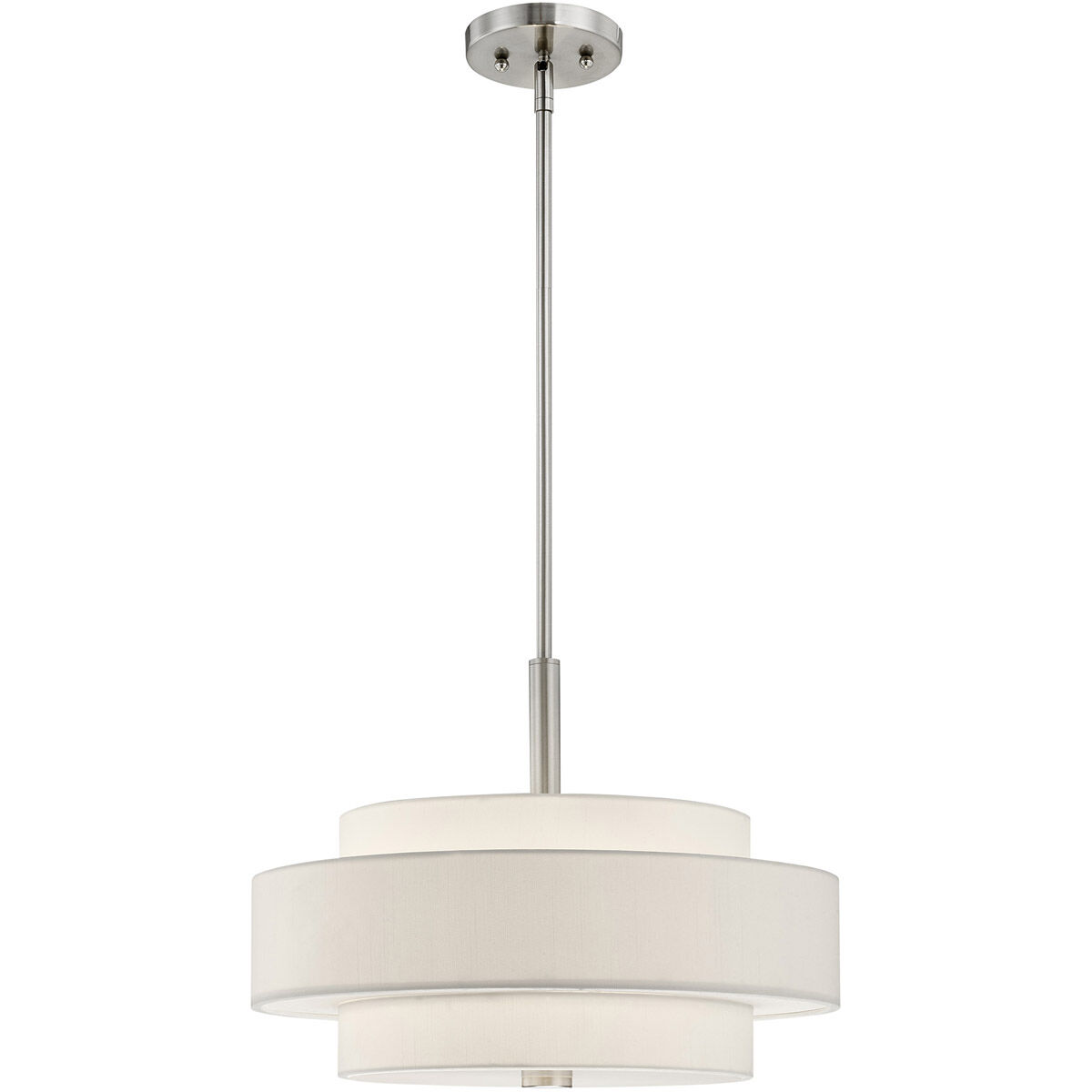 Meridian 4 Light 18 inch Brushed Nickel Pendant Ceiling Light