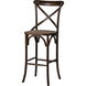 Ebury 45.8 inch Dark Brown and Black Brush Bar Chair