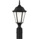 Bakersville 1 Light 17.88 inch Black Outdoor Post Lantern