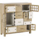 Astrid Natural with Antique White Cabinet