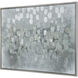 Buck Rain Light Green with Silver Framed Wall Art