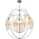 Astra 10 Light 49.5 inch Sterling Pendant Ceiling Light, Large