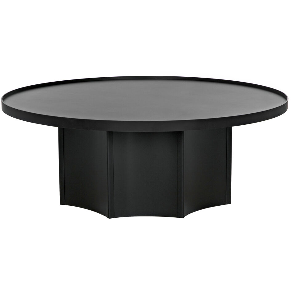 Rome 47.5 X 47.5 inch Matte Black Coffee Table