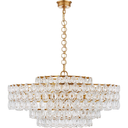 AERIN Liscia 12 Light 36 inch Gild Chandelier Ceiling Light, Large