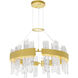 Guadiana LED 32 inch Satin Gold Chandelier Ceiling Light