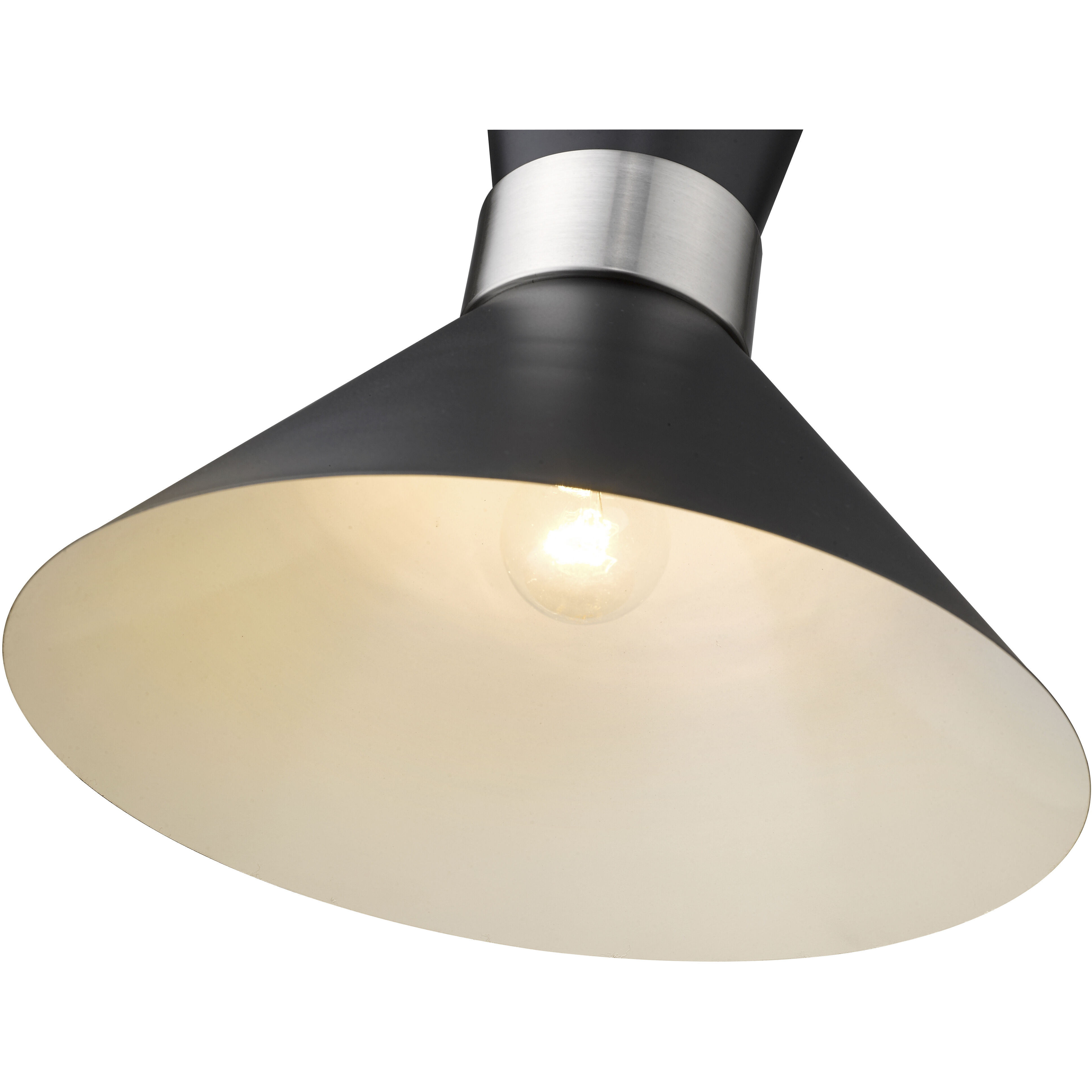 Soriano 1 Light 13.25 inch Matte Black and Brushed Nickel Pendant Ceiling Light