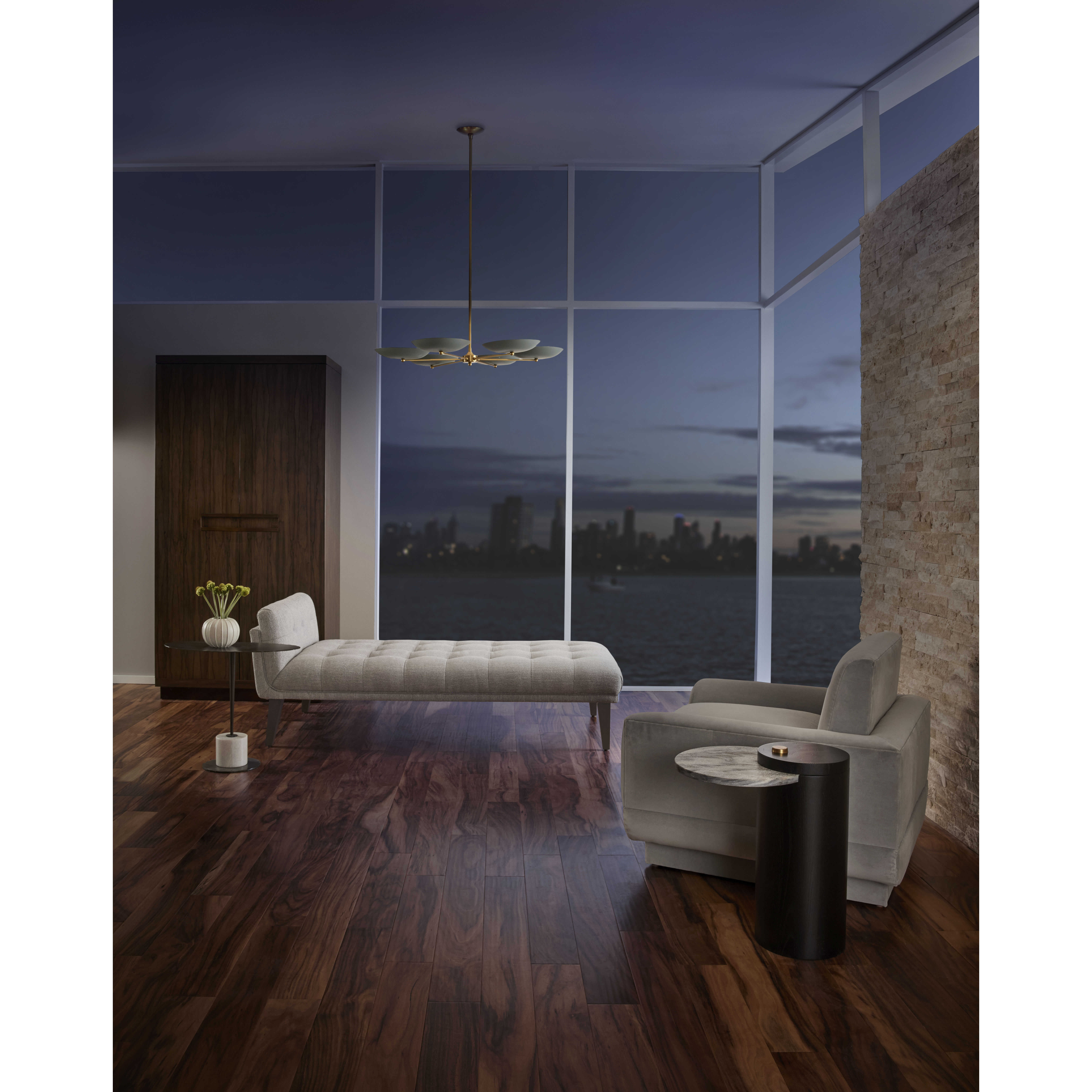 Griffith 6 Light 40 inch Cadet Blue Chandelier Ceiling Light