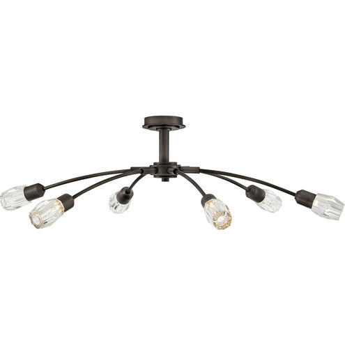 Atera LED 45 inch Black Oxide Chandelier Ceiling Light, Single Tier