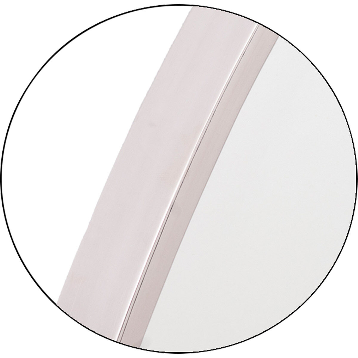 Kit 30 X 30 inch Polished Nickel Mirror, Round