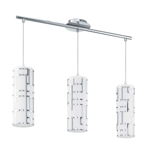 Bayman 3 Light 28 inch Chrome Island Trestle Light Ceiling Light