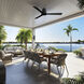 Simple Flush 52 inch Coal Outdoor Hugger Fan