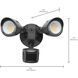 Brentwood LED 7.17 inch Black Outdoor Security Light