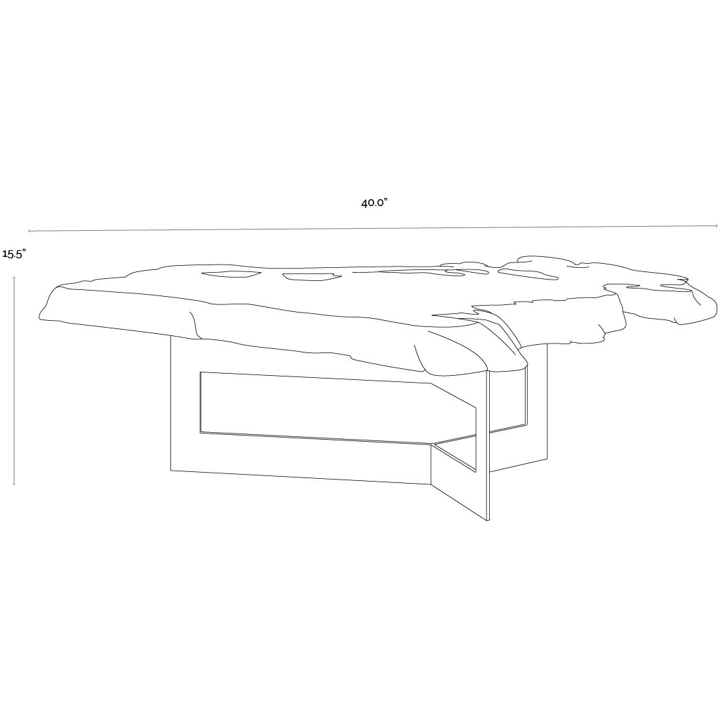 Wyatt 46 X 37 inch Natural Coffee Table