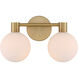 Fenton 1 Light 15 inch Legacy Brass Vanity Light Wall Light