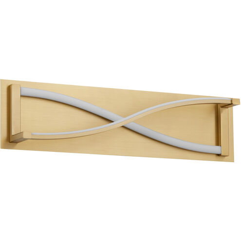 Hyperion 2 Light 22 inch Aged Brass Vanity Light Wall Light