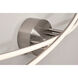 Lock LED 24 inch Satin Nickel Bath Vanity Wall Light