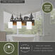 Acadia 3 Light 23 inch Bronze Bathroom Light Wall Light