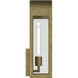 Marea 1 Light 17 inch Natural Brass Outdoor Wall Light