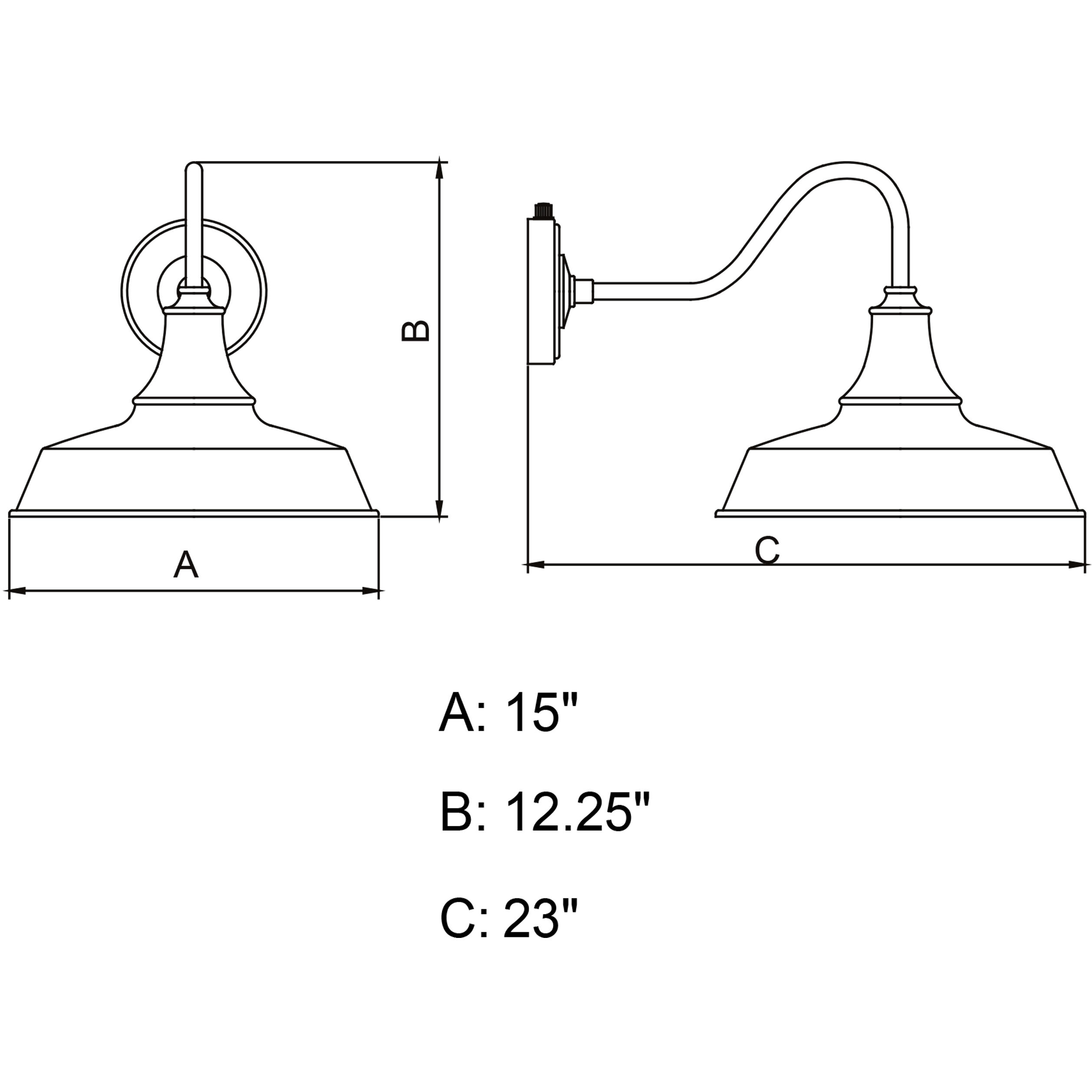 Dorado LED 12.25 inch Hunter Green and White Outdoor Wall